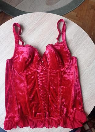 Корсет,велюровый корсет