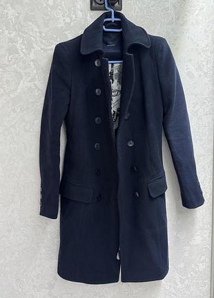Жіноче пальто, темно-синій колір, 42