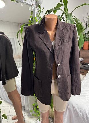 Шоколадный классический пиджак