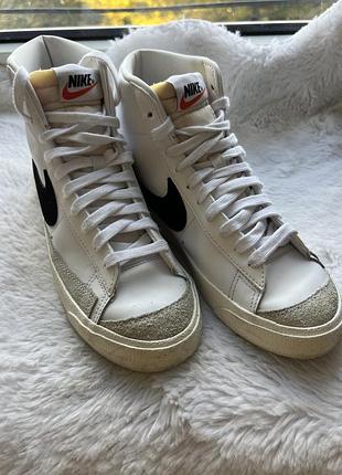Кросівки nike blazer mid 77 vintage white 38,5 (24,5 см)