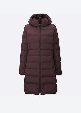Пуховик пальто бренду uniqlo ultra light down jacket розмір s