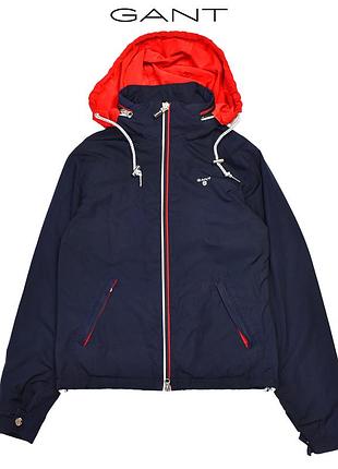 Женская темно синяя куртка демисезон с капюшоном gant xs