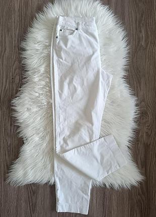 Вельветовые брюки белые л/ хл