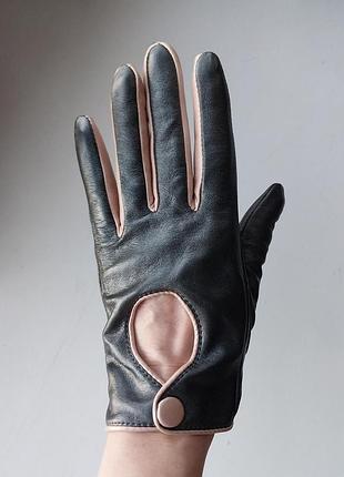 Шкіряні перчатки рукавички f&f