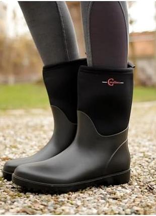 Сапоги резиновые термо 37/38 оригинал жеэнские прорезиненные термоботинки