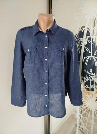 Сорочка льон marks and spencer