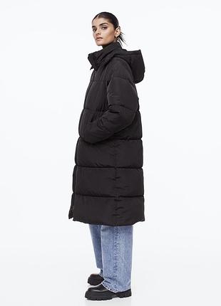 Куртка подовжена пальто h&m зима s-m