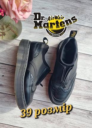 Dr martens шкіряні оксфорди туфлі 39