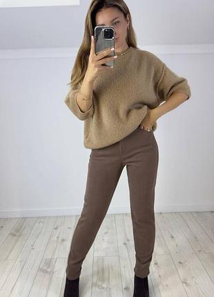 Теплі вельветові штани на флісі