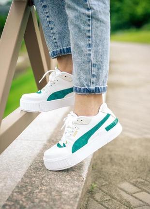 Puma cali sport heritage white/teal🆕шикарні кросівки найк🆕купити накладений платіж5 фото