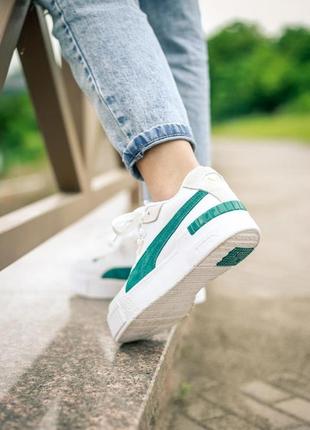 Puma cali sport heritage white/teal🆕шикарні кросівки найк🆕купити накладений платіж6 фото