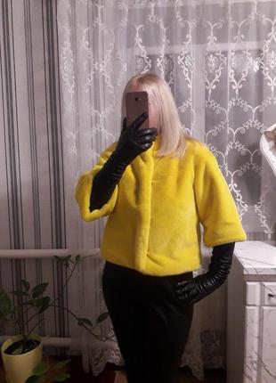 Шубка авто-леди из эко-меха