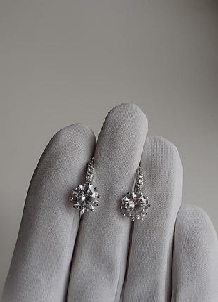 Серьги бижутерия с кристаллами