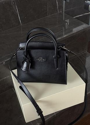 Coach andrea carryall black  [магнітна  коробка] 22х17х11