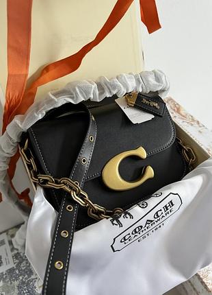 Coach idol bag black/gold 21x15x7