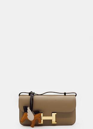 Hermès constance 26 bag in etoupe epsom leather with gold hardware 26х14