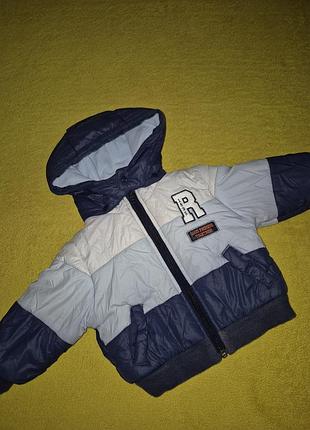 Зимняя куртка на мальчика 6мес.