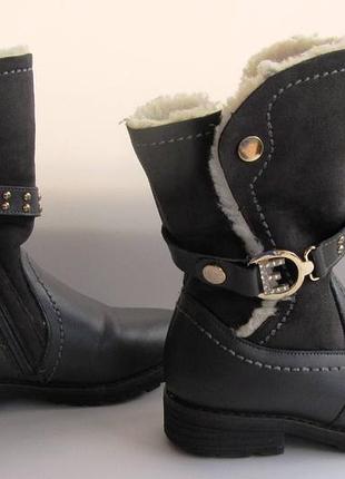 Сапоги сапожки 35р для девочки зимние на меху