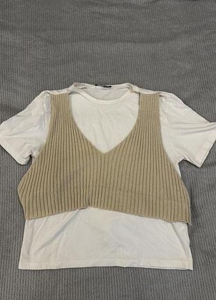 Футболка біла зара