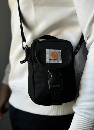 Сумка через плече/на ремінь carhartt у 4-ох кольорах(чорний, сірий, оранжевий, коричневий)