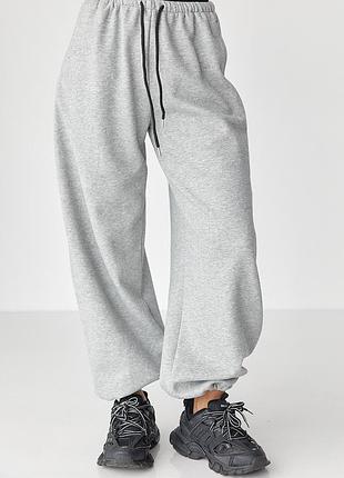 Широкі спортивні штани з начосом