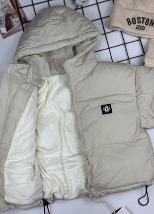 Куртка еврозима цвет бежевый 8