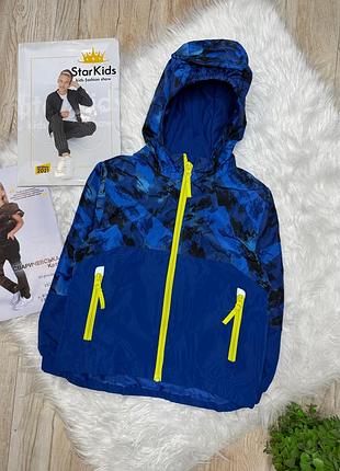 Дитяча зимова куртка еврозима термокуртка зимова куртка для хлопчика синя lupilu р.110-116