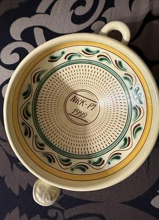 Керамічна миска ручної роботи