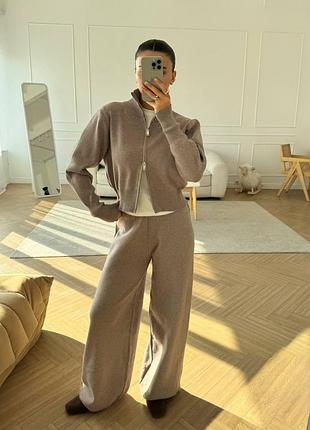 Брючный костюм ангора двухсторонняя