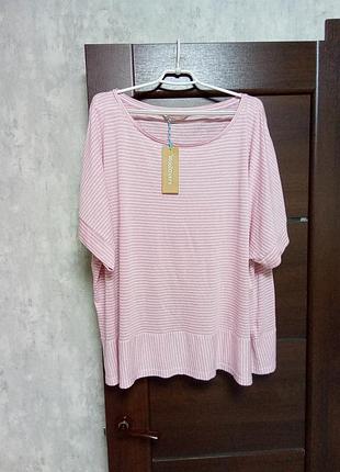 Новая брендовая кофточка оверсайз лён вискоза р.20-24(xxl).