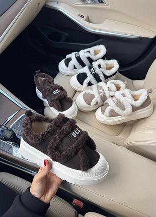 Кросівки-уггі жіночі натуральна замша