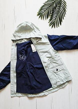 Куртка демісезонна 3в1 дитяча 122-128см, 7-8років, німеччина, дощовик для дівчинки, водовідштовхуюча куртка, фліска для дівчинки