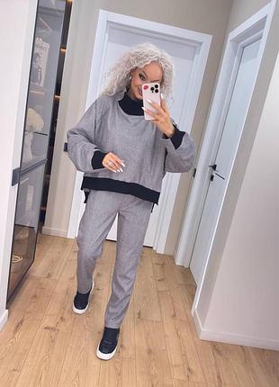 Кашемировый костюм-двойка(42-52)