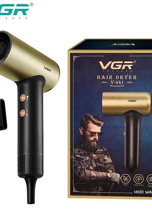 Фен профессиональный vgr v-441, 4 режима, насадка-концентратор, 1400 вт