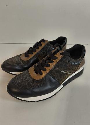 Кроссовки комбинированные кожа и текстиль michael kors