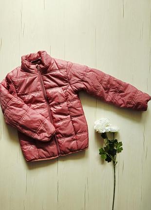 Куртка демісезонна дитяча 134см, 8-9років, німеччина, куртка-стограмовка для дівчинки, водовідштовхуюча куртка, "дутік" дитячий