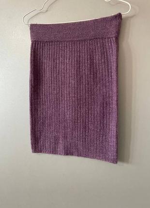 Бузкова тепла спідниця 2