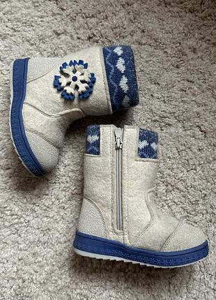 Дитячі зимові чобітки ботінки 26 розмір