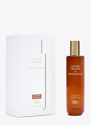 Zara golden decade  & sandalwood extrait de parfum 50 ml