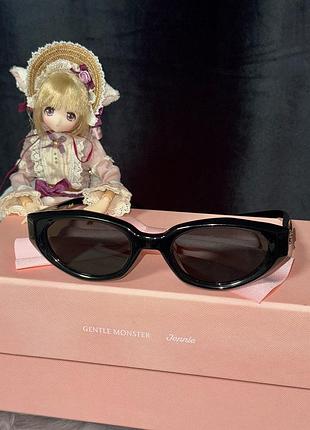 Лімітовані окуляри gentle monster x jennie jentle salon, fish tail-01 сонцезахисні окуляри котяче око, повний набір