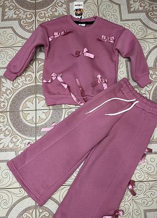 Теплий костюм на дівчинку