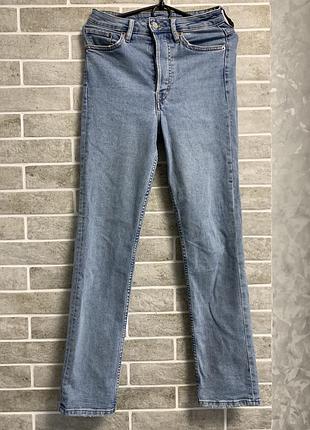 Джинси прямі блакитного кольору vintage slim