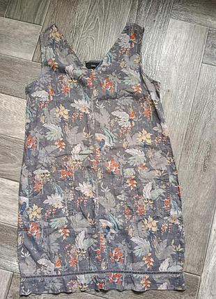 Платье с льном