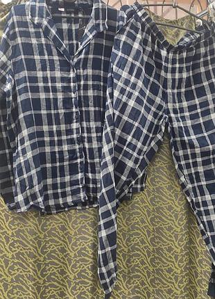 Фланелева  жіноча піжама