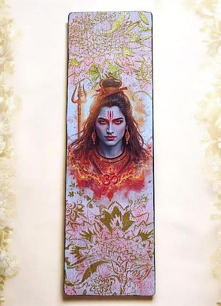 Картина на дереві «бог шива»