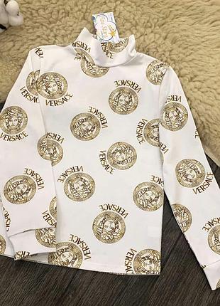 Детская водолазка - гольф с узором версаче five stars 98р-140р