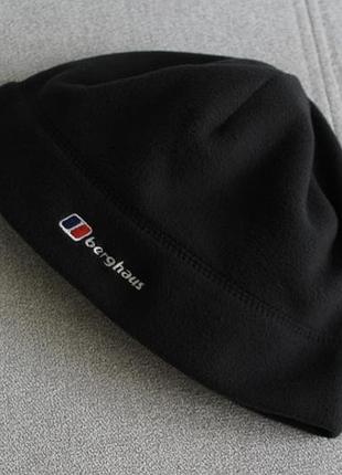 Чудова,теплюща чоловіча флісова шапка berghaus графітового кольору