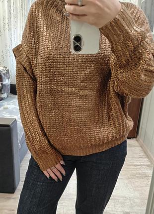 Джемпер женский нарядный с напылением р.38/40