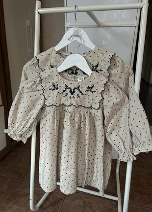 Парні сукні святкові теплі байка 90,120