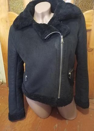 Дубленка косуха pull &amp; bear